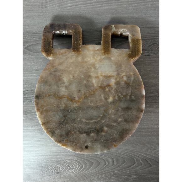 Vintage Hand-Carved Onyx Stone Turtle Figurine Tribal Aztec Mayan 9.8 lb 11” - Picture 9 of 12